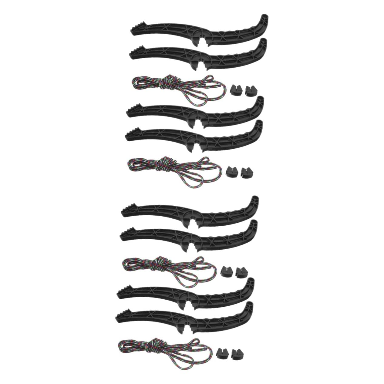 SUPVOX 4 Sets Snowboard Grip Carry Handle Replacement Part for Skiing Strong Plastic Brake Lever Essential Snowboard Accessory