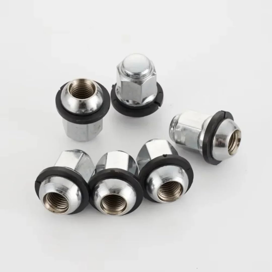 Nakrętki do Kół dla Honda Accord Odyssey Civic Fit CR-V, 20 szt. nakrętek kół M12x1,5, sześciokątnych, 19 mm, z pierścieniem żelaznym, grubość 35 mm