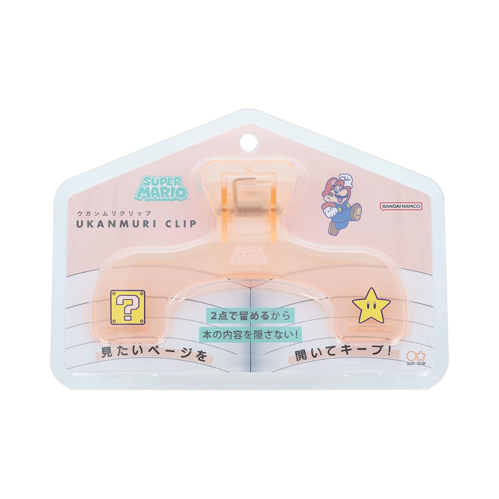 Sun-Star Stationery Super Mario Book Clip Ukanmuri Clip Item S3625648