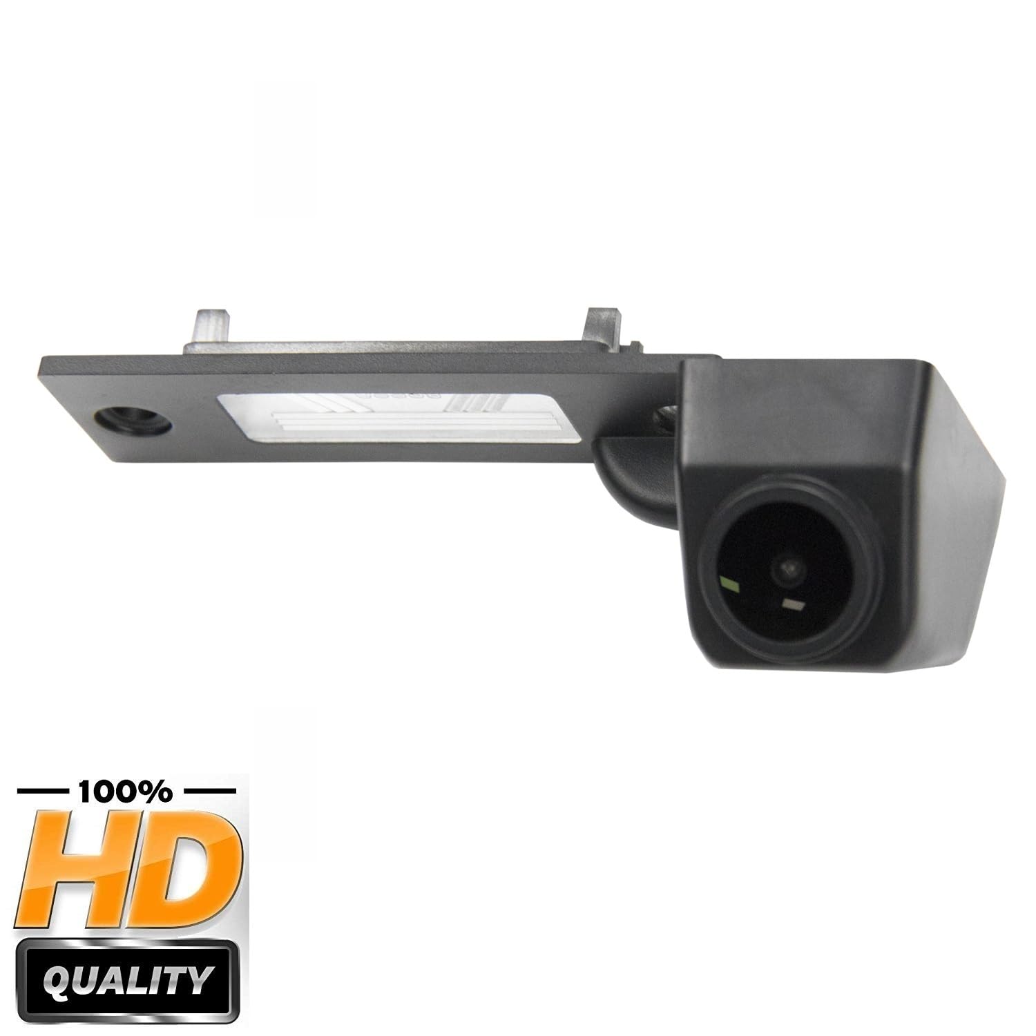 Telecamera retromarcia integrata nella luce della targa, Misayaee Telecamera posteriore adatta per Caddy MK4 Golf R32 Passat B5 B6 Golf IV/Plus Sharan T5