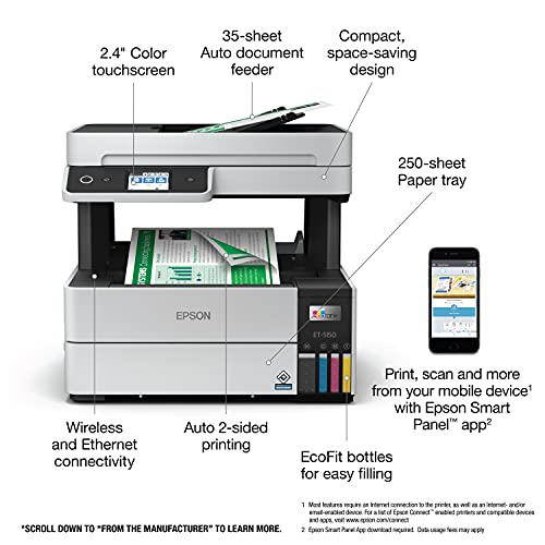 Epson EcoTank Pro ET-5150 Wireless Color All-in-One Supertank Printer の商品画像 3