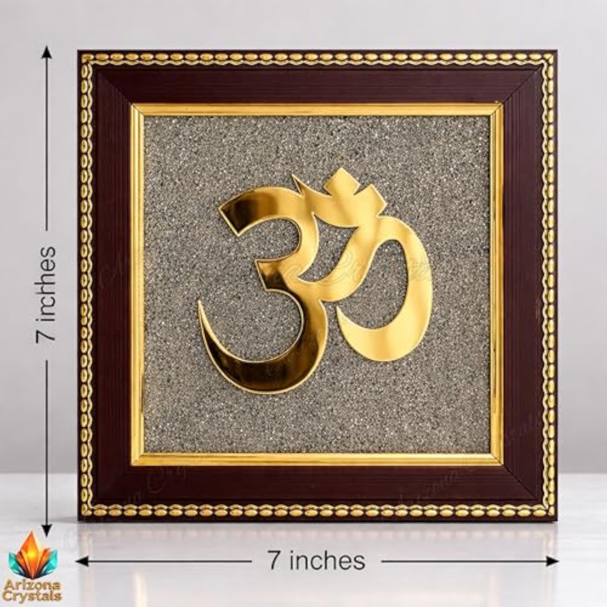 Pyrite Stone Wall Frame for Money Attraction & Protection