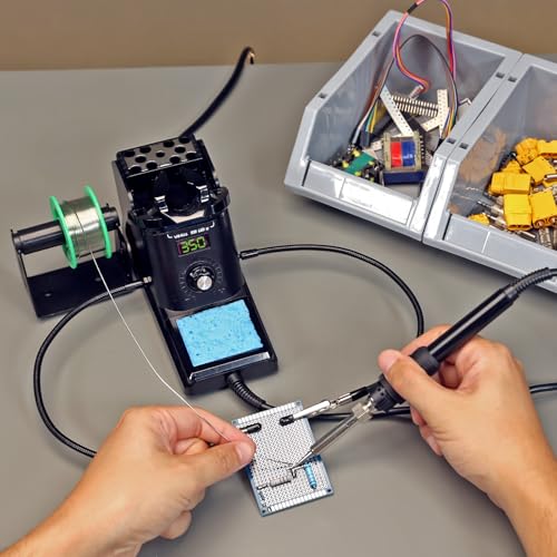 YIHUA 926LED-III 60W Soldeerstation met digitaal display, soldeerboutset met 2 helpende handen, zwart (EU-stekker) - Afbeelding 3