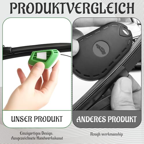 STAVHERT 4er Set Scheibenwischer Schneider, Scheibenwischer Abzieher mit Zubehör, Wischerblatt Nachschneider, Reparaturwerkzeug für Auto, Kompakte Aufbewahrung, Verbesserte Sicht bei Regen