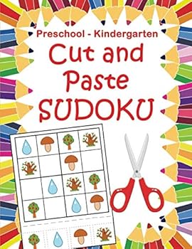 Paperback Cut and Paste Sudoku. Preschool - Kindergarten Book
