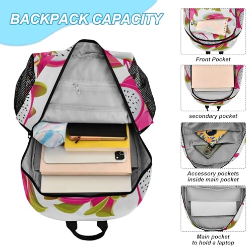 Kids Backpacks Set Dragon Fruit Red Boys Girls Backpack with Lunch Bag Toddler Bookbag4