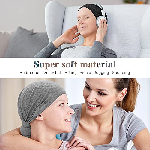 Image of Ababalaya Women's Kinds of Lace /Floral /Print /Cotton Chemo Cap Hair Loss Beanie Nightcap Pack