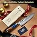 Japanese Chef Knife, 8 Inch Damascus Kitchen Knife with VG10 Steel, Handcrafted Sharp Knife with Ergonomic Handle, Cooking Knives for Home Chefs, Cooking Gifts for Men and Women