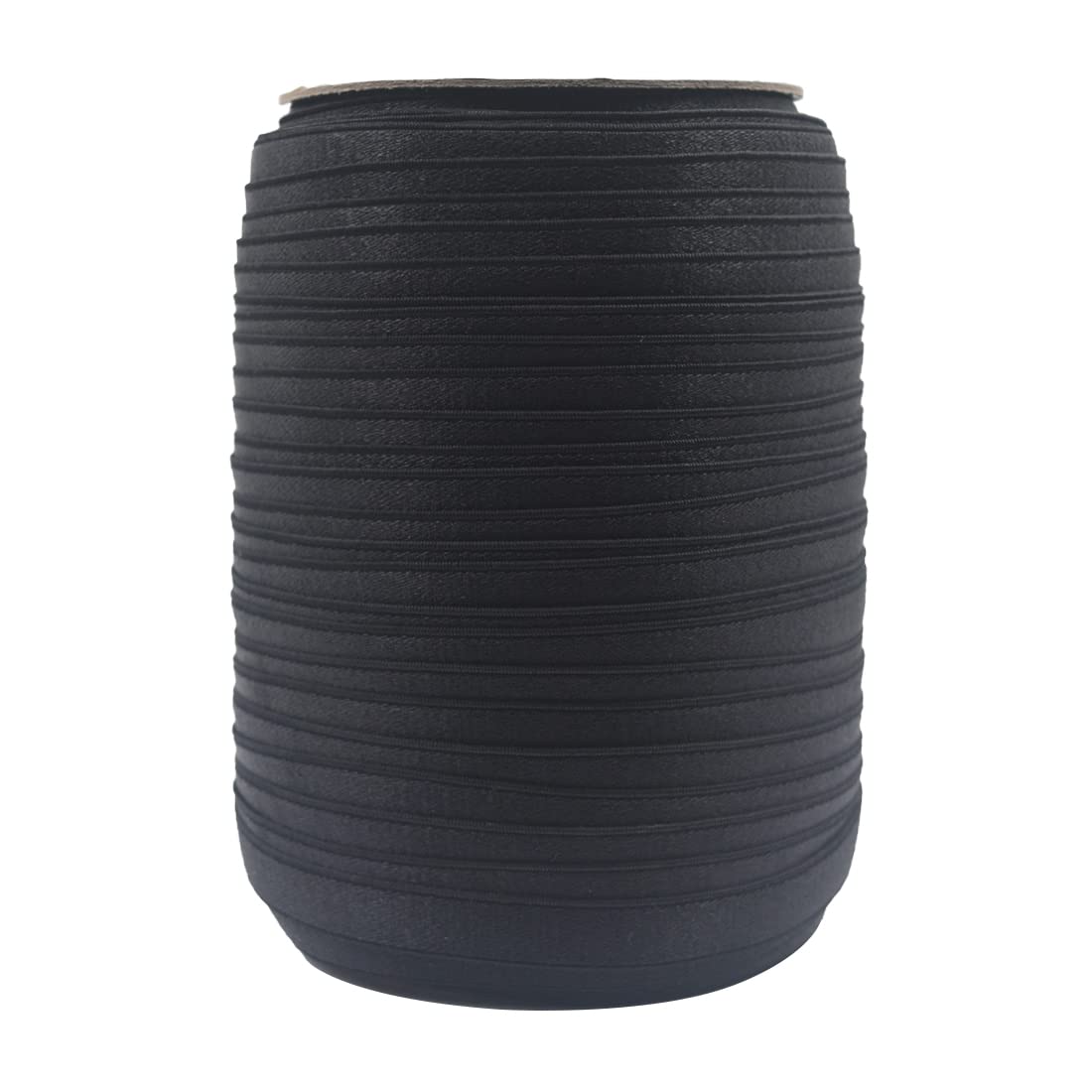 Bristlegrass Shiny Bra Strap Elastic Band for Sewing 3/8" 10mm Roll Spool Nylon Spandex Shoulder Tape for Lingerie Underwear Sewing Trim (H-3/8 Inch x 50 Yards,Black)