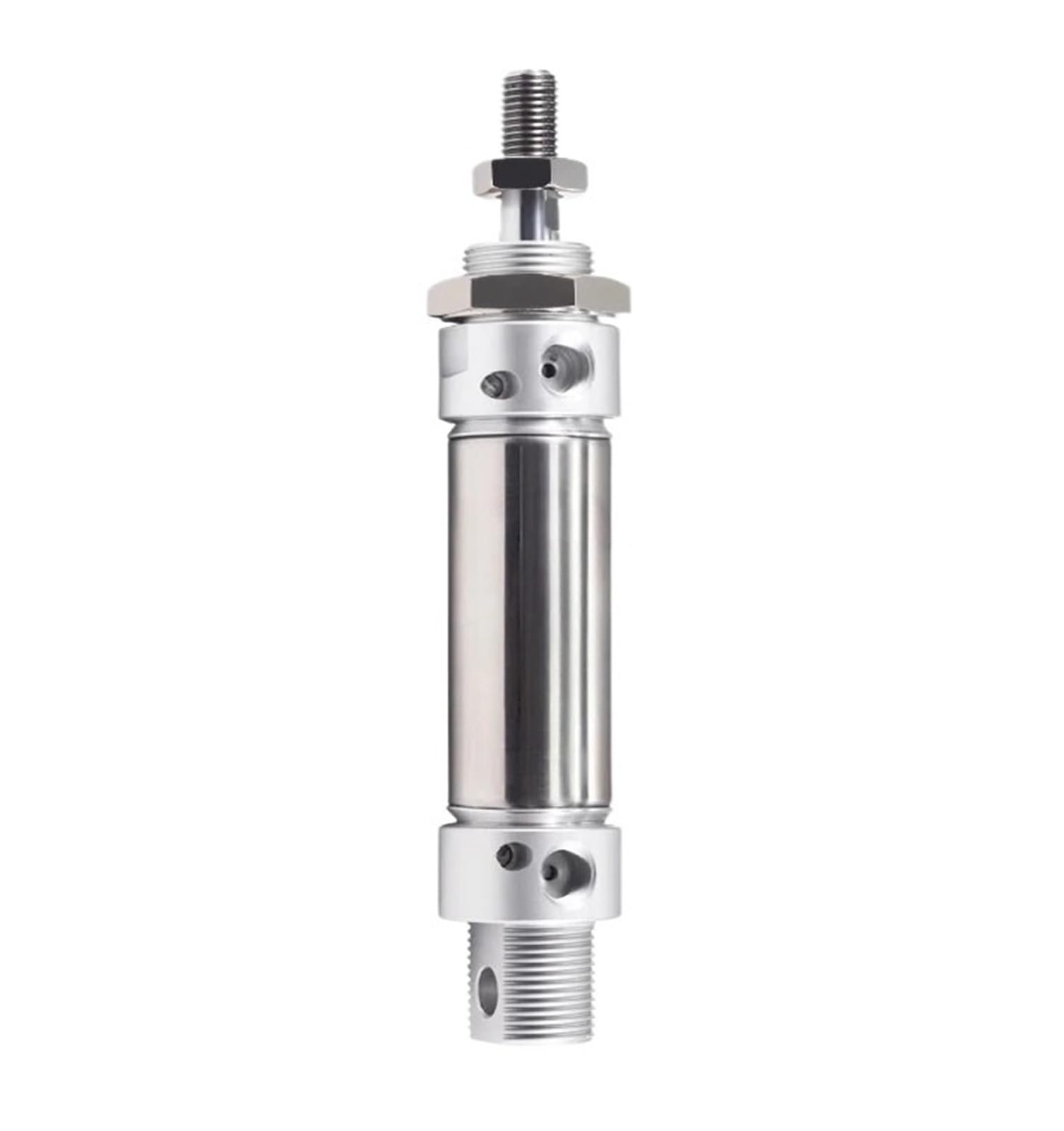 Mini cilindro neumático de acero inoxidable ajustable con amortiguador alternativo y imán, 16-25/50/75/100/125/150/175/200 mm(25mm)