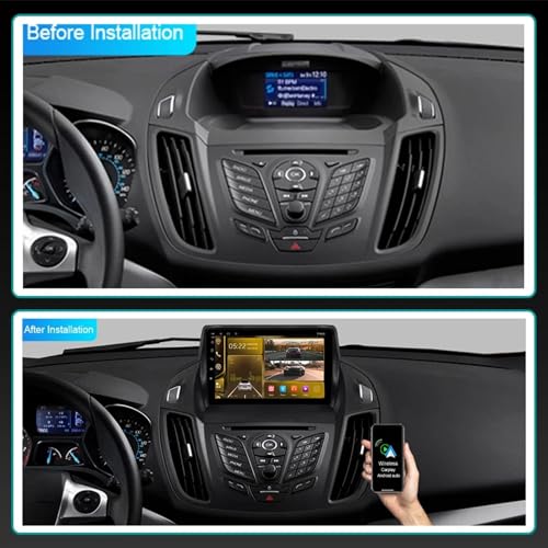 Autoradio Android 9 pouces pour Ford C-Max et Kuga avec navigation GPS - 3