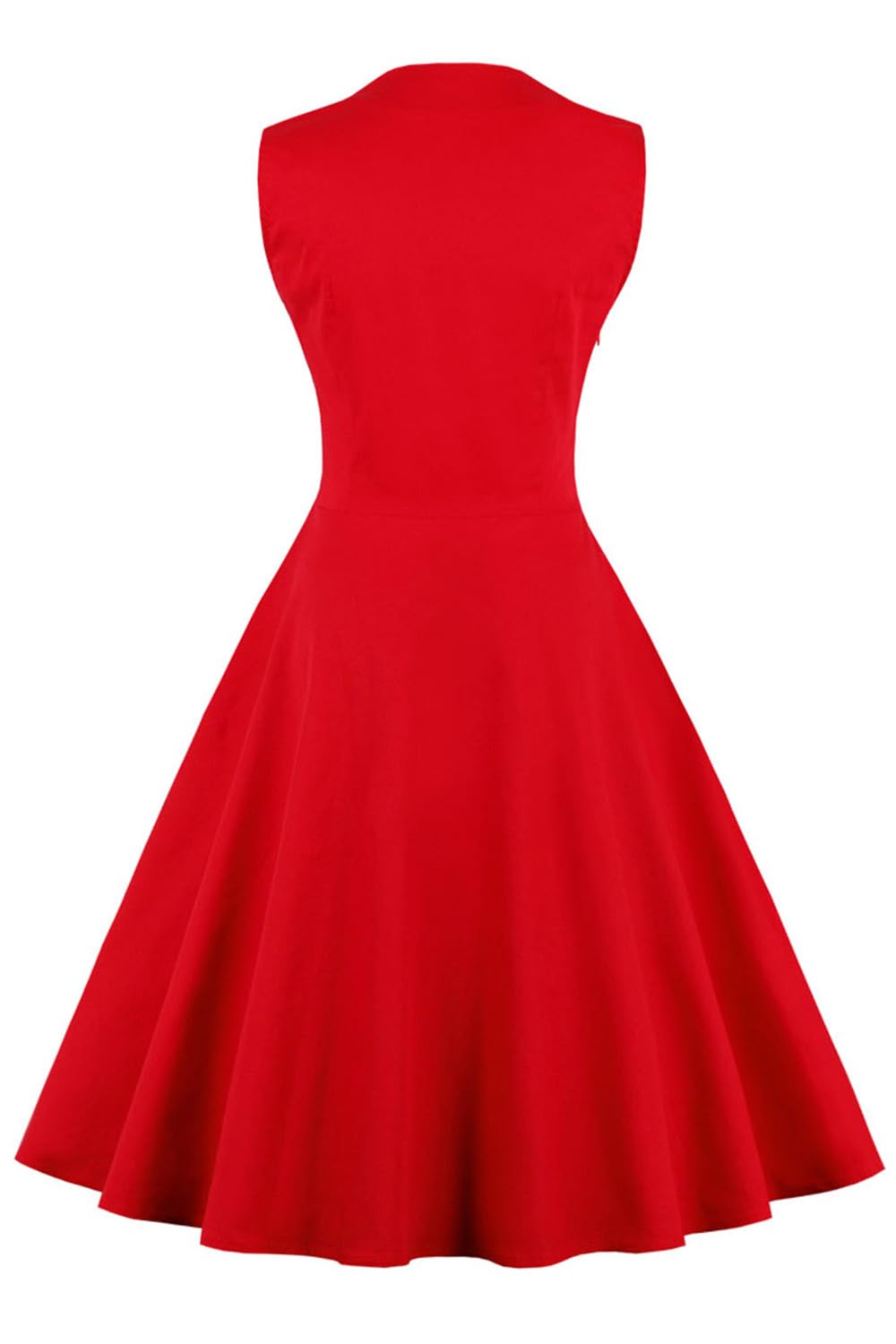 AXOE Robe Femme Vintage Années 50 en Coton Extensible Robe de Cocktail Chic et Élégante Mariage, Soirée, Guinguette