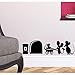 Produktbild uksellingsuppliers ® Maus-Loch, Maus-Familie, Sockelleiste, Wandaufkleber, Vinyl-Aufkleber, 19 cm x 5 cm