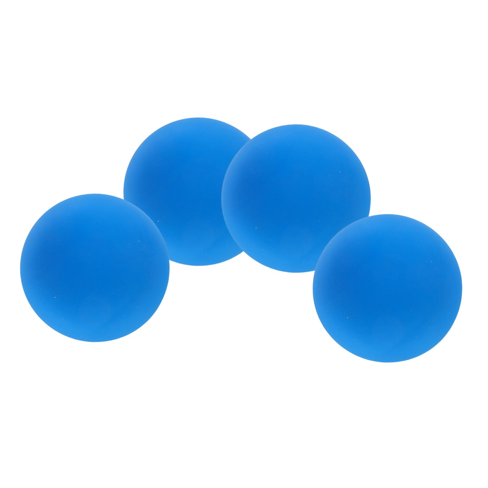 Lot de 4 Balles de Racquetball en Caoutchouc Creuses et Légères Mini Ballons D’Entraînement Bleu pour Squash Rebond Élevé Amélioration Coordination Usage Intérieur et