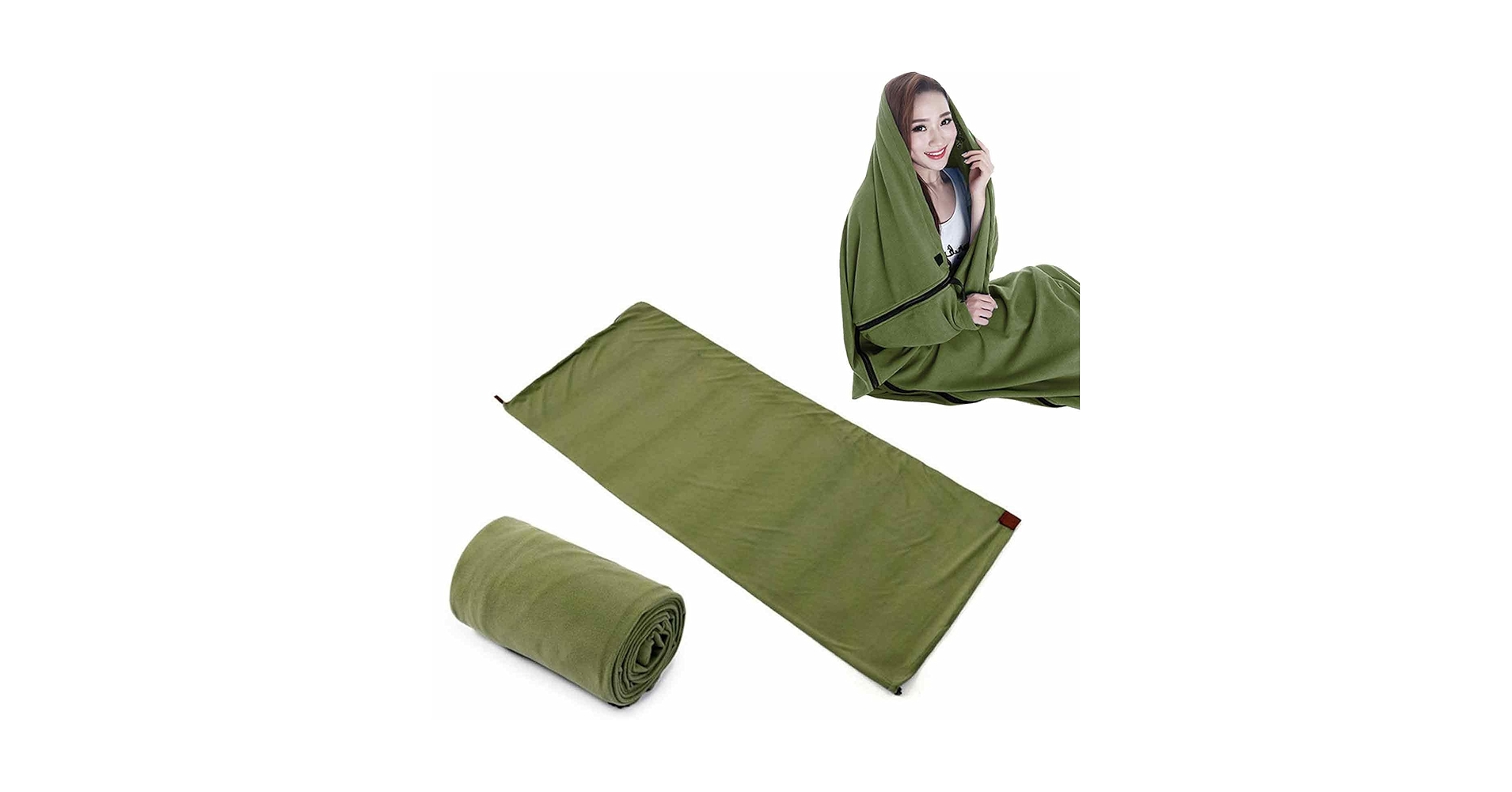 180*80CM Fleece Sleeping Bag Portable Ultralight Polar Travel Sheets For Adults Outdoor Camping Tent Bed Warm Sleeping Bag Liner