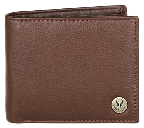 Image of WildHorn Gift Hamper for Men I RFID Protected Leather Wallet & Belt Combo Gift Set I Gift for Friend, Boyfriend,Husband,Father, Son Etc (Black & Walnut)
