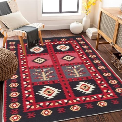 Tapis de sol résistant aux taches rouge pour protéger votre parquet