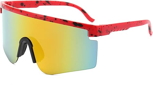 Gafas de sol para hombres, mujeres, adolescentes de niños y niñas, gafas de sol deportivas de béisbol geniales para softbol, pesca, fútbol,