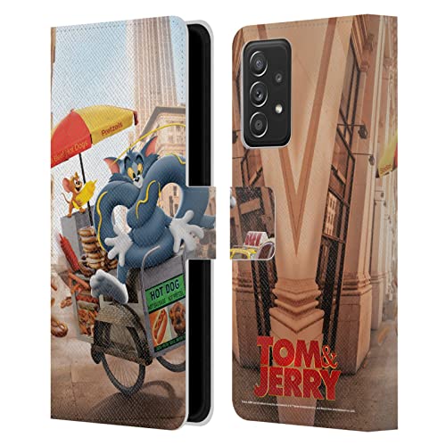 Étui Tom and Jerry Samsung Galaxy A53 5G housse portefeuille en cuir