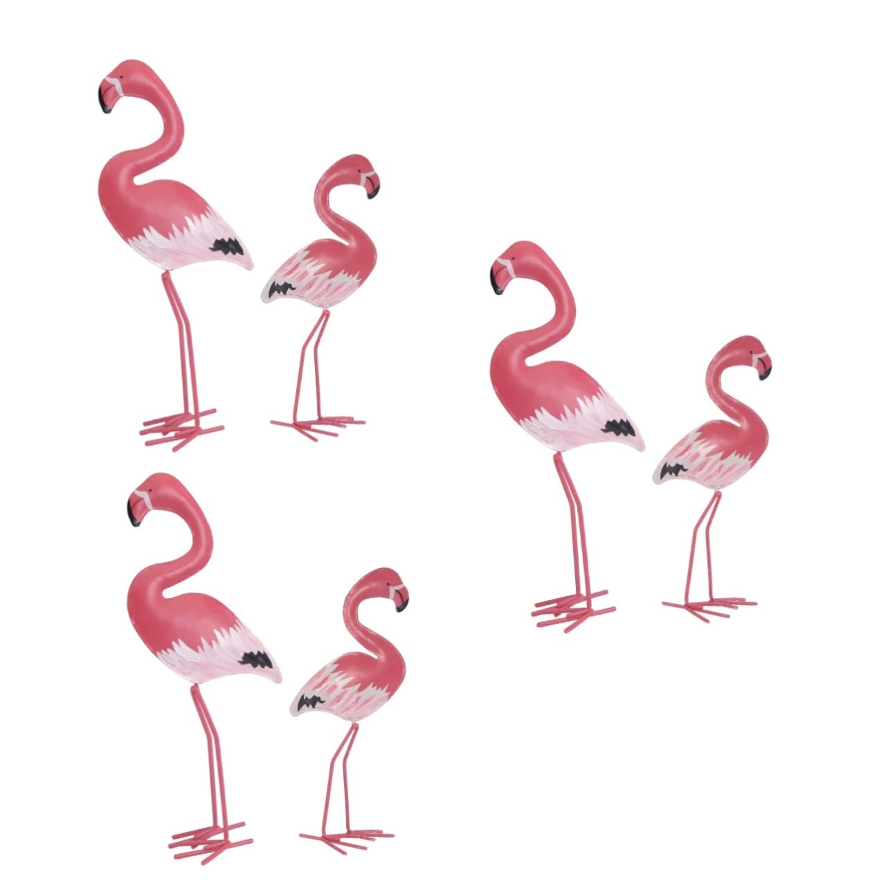 TOYANDONA 3 Paia Statuetta Flamingo per Decorazione da Tavolo da Scrivania