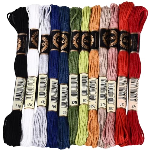 Image of 105 Yards Variegated Embroidery Floss for Hand Sewing Making