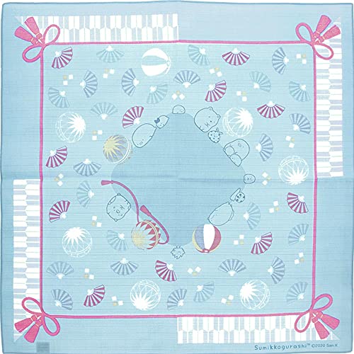 すみっコぐらし 小風呂敷 50×50cm (まりと扇子)