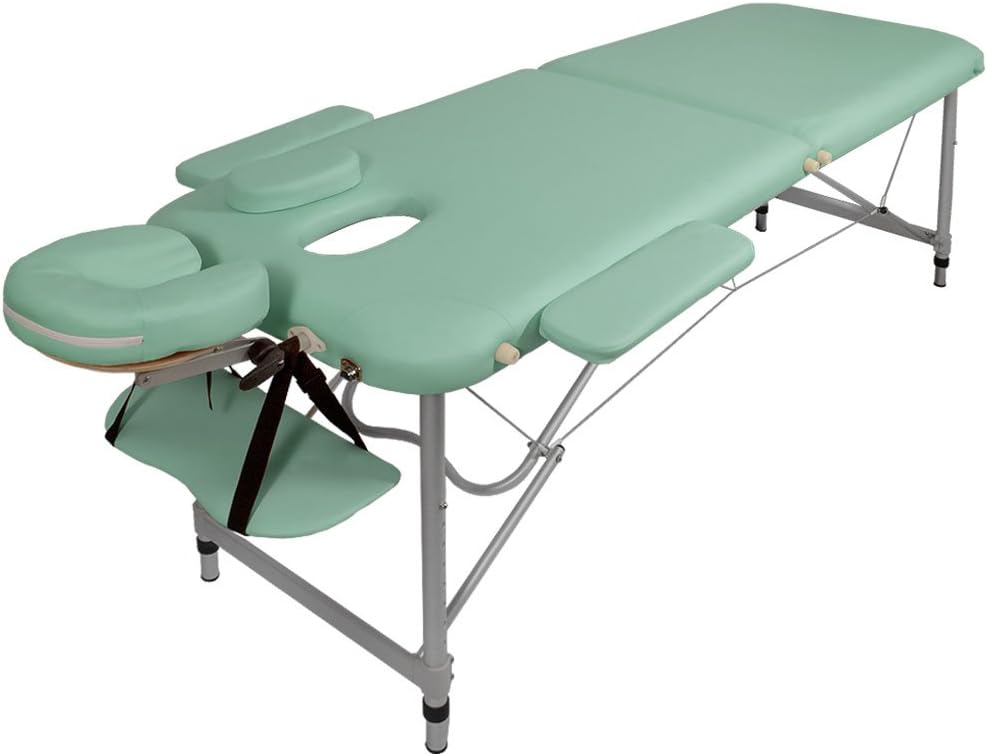 Aluminium Lightweight 10kg Portable Massage Table - Green