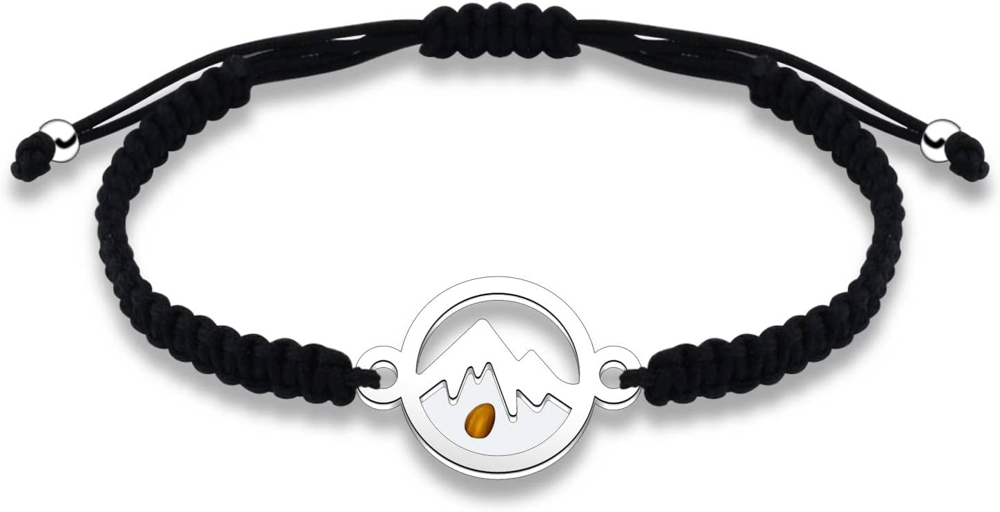 N\CMustard Seed Charm Handmade Braided Rope Bracelets Women's Christian Bracelet Christian Themed Jewelry