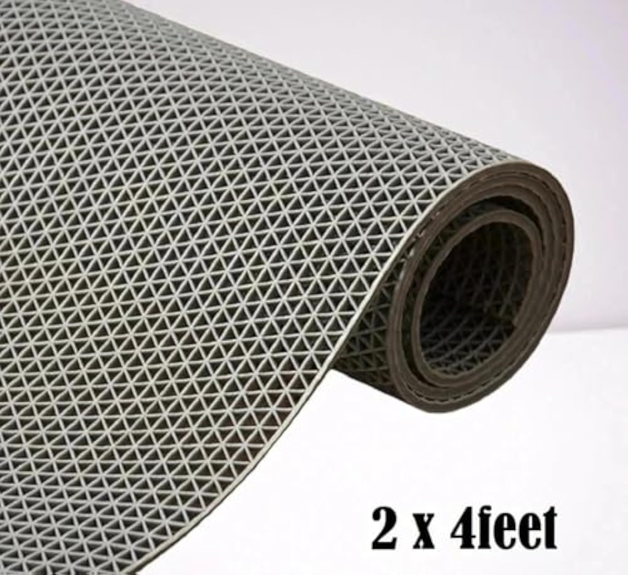 Anti-Slip Bathroom Mat, Grey, Rectangular Shower Mat