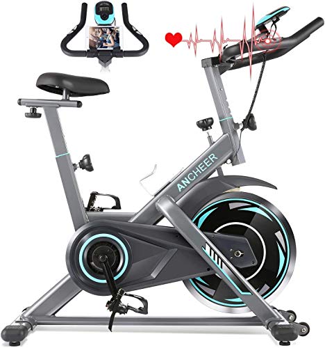 ANCHHER Bicicleta de Spinning Bicicleta Indoor de Volante de Inercia de 18kg...