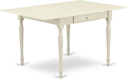 Miniatura 11 de East West Furniture MZT-BCH-T Monza Mid-Century - Mesa de comedor rectangular con gotas y patas elegantes, 36 x 54 pulgadas, negro y cereza Negro y