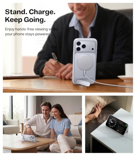 Image of TORRAS Strong Magnetic & Seamless Stand for iPhone 17 Pro Case, Silver