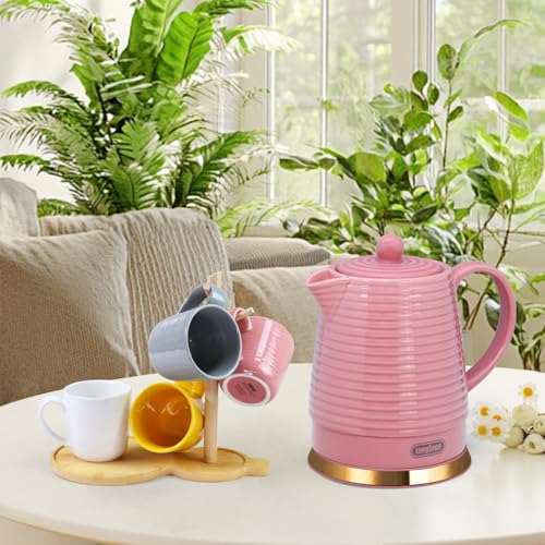 Tetera Eléctrica Cerámica 1.2 Litros con Infusor y Set de Tazas miniatura 3