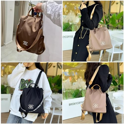 Goodwillbrave Bag, Anti-Theft Multi-Purpose Bag, Anti Theft Backpack Shoulder Bag for Women Multi Purpose-Black2