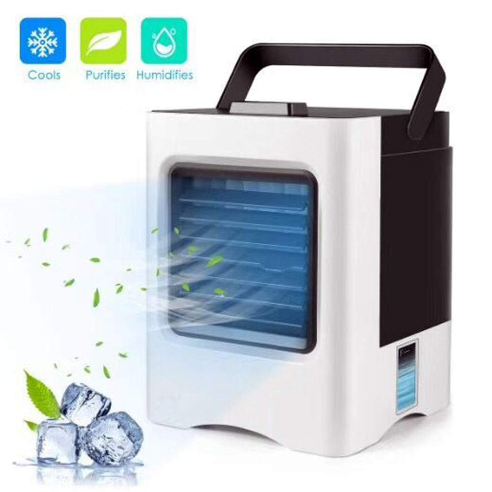Osobista chłodnica powietrza Przenośny mini klimatyzator USB 3 w 1 Chłodnice wyparne Nawilżacz Oczyszczacz 3 prędkości Wentylator chłodzący na biurko do biura w domu, w akademiku, w podróży