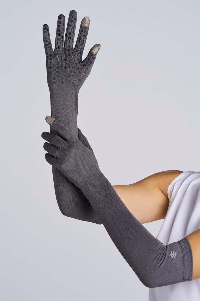 Coolibar Long Full Finger UV Sun Gloves - UPF 50+ Sun Protection - Culebra