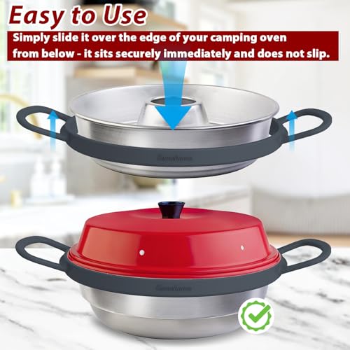 Kamehame Silikon Topfgriffe für Om-nia Backofen Haltegriff aus Silikon Silikongriffe für Töpfe, Camping Backofen, Backofen Zubehör