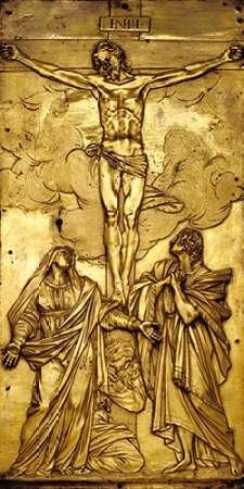 Tabernacle Door with The Crucifixion Poster Print by Francesco Mochi (24 x 48)