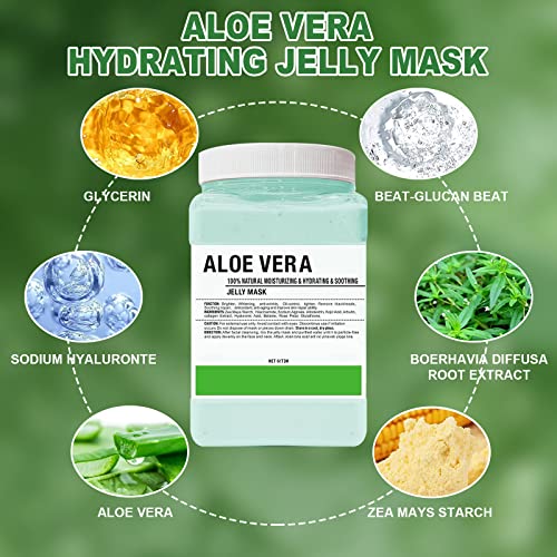 POZTL Jelly Mask Powder for Facials Aloe Vera Moisturizing Jelly Face Mask - Image 3
