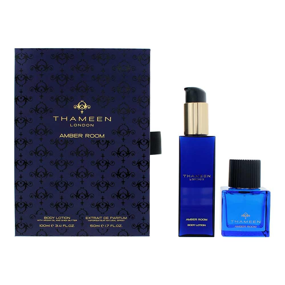 Thameen Amber Room Gift Set: Extrait De Parfum 50Ml - Body Lotion 100Ml
