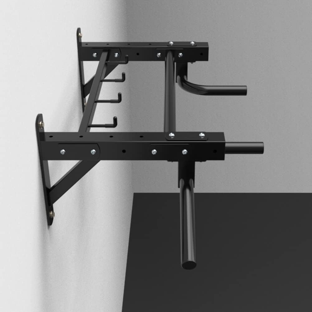 Wall-Mounted Pull Up Bar, Home Gym Heavy Duty Fitness Horizontal Bar, Strength Training Rod with Adjustable Handle, Load 300kg
