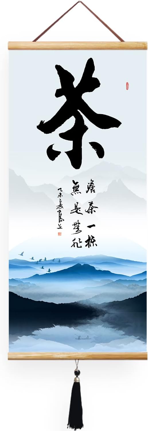 Prints Chinese Japanese Scroll Japanese Wall Art Asian Wall Scroll Cherry Blossom Decor Home