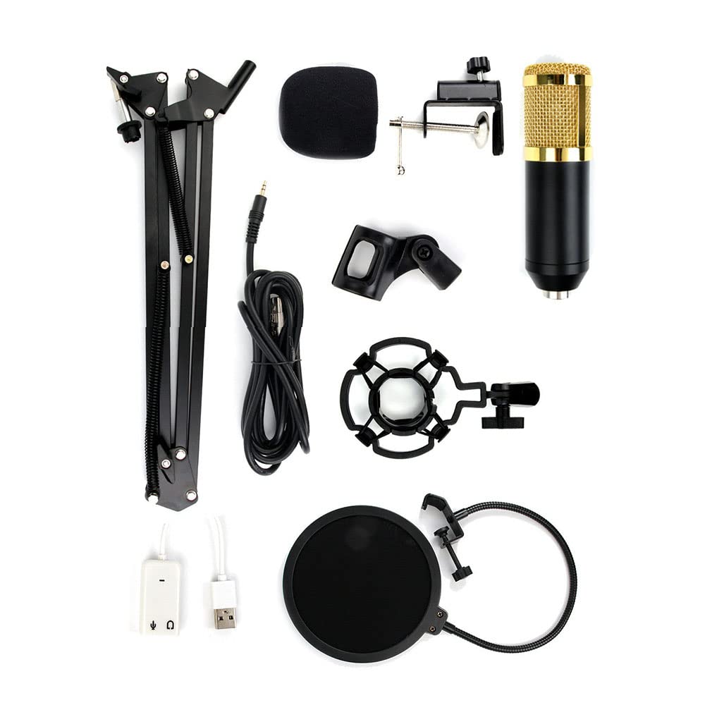 Kit di microfono condensatore BM-800 MIC set con braccio a forbice a sospensione micro