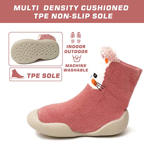 Baby Toddler Sock Shoes TPE Sole Non-Skid Floor Slipper Baby Boy Girls Breathable Thick Indoor Outdoor Winter Warm Shoes Socks3