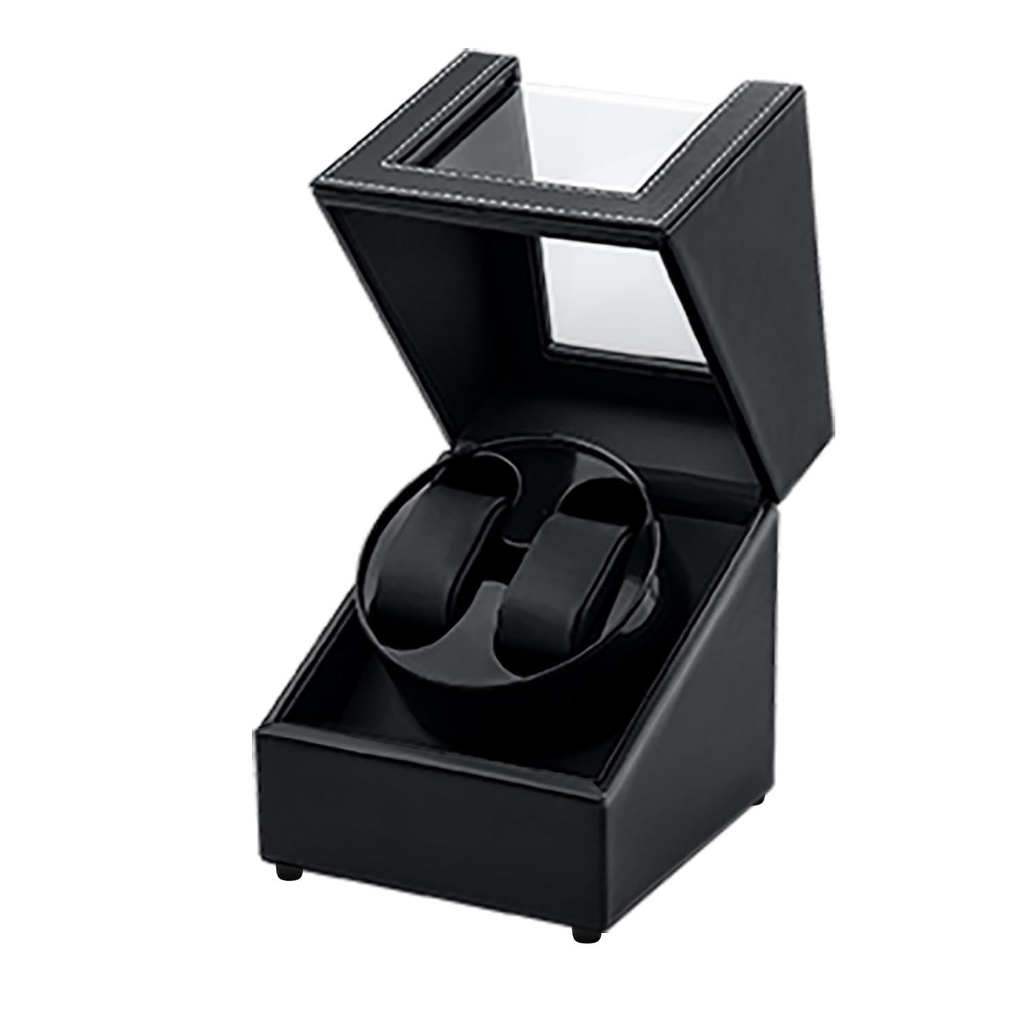 Mcbazel Remontoir Montre Automatique Double Cuir Silencieux 2 Modes Rotation