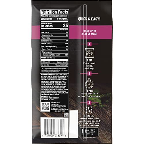 J.l. Kraft Sweet Teriyaki Marinade-In-A-Bag Liquid Marinade (12 Oz Bag) #TOP1