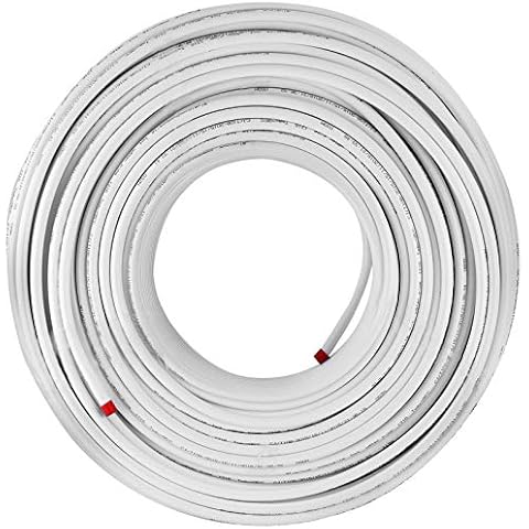 BuoQua Verbundrohr 300M PEX AL PEX Isoliert Aluverbundrohr 16 x 2mm Ungiftige Fußboden-Heizungsrohr Warm- und Kalt-Wasserrohr Mehrschichtverbundrohr (300 M) Cover