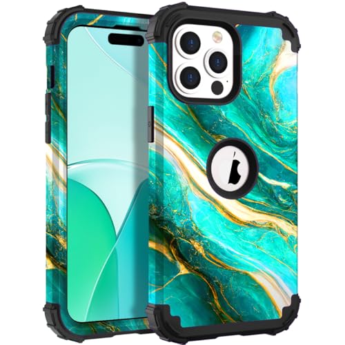 Hocase Heavy Duty Case for iPhone 14 Pro Max, Emerald Green