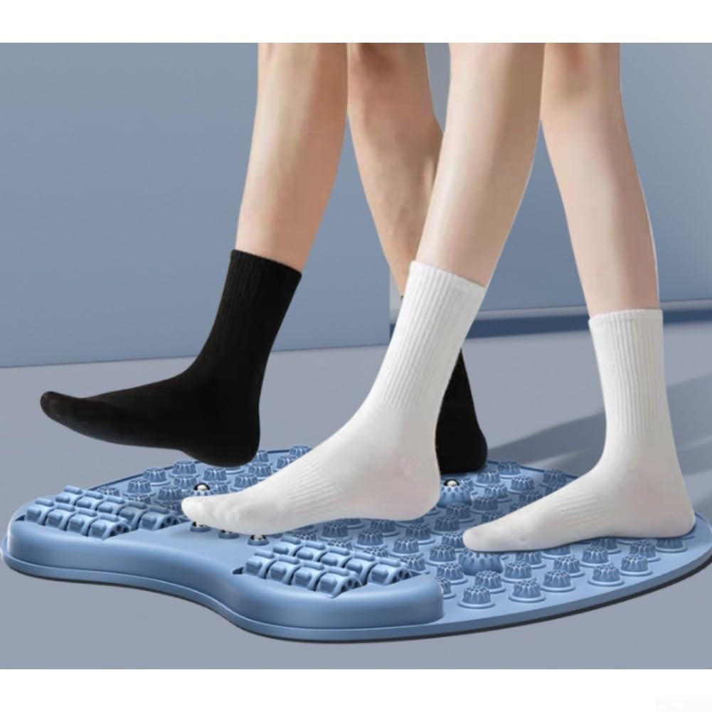 TPE Fußmatte mit Akupressur und zentralem Rollenband für konsistente Stimulation und unterstützende Gewohnheit (blau)