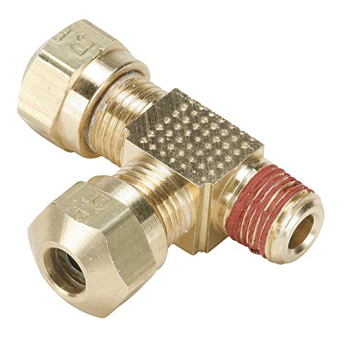 Parker Hannifin Vs271Nta-6-6-Pk20 Air Brake-Nta Male Run Tee Fitting, 3/8" Compression Tube X 3/8" Male Thread, Brass (Pack Of 20) #TOP13